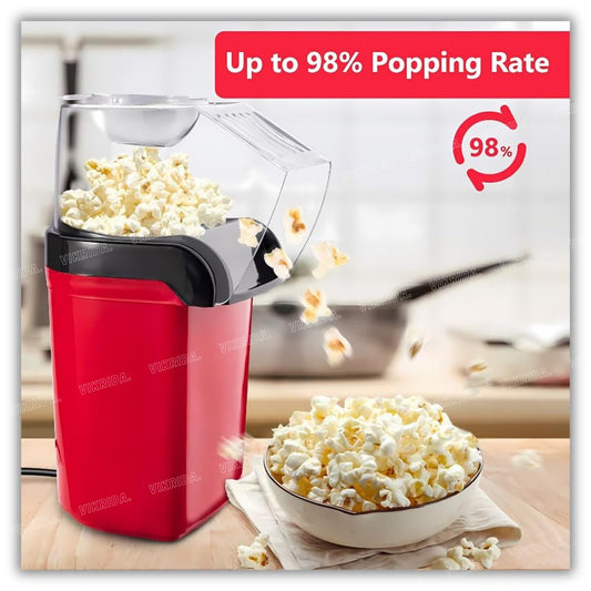 Hot Air Popper, Electric Popcorn Maker Machine with 1200W, No oil needed, Healthy and Delicious Snack for Kids, Adults.Great for Holding Parties in Home