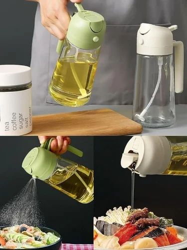 Oil Sprayer for Cooking - 210ml Glass Oil Dispenser Bottle Spray