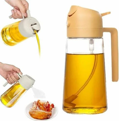 Oil Sprayer for Cooking - 210ml Glass Oil Dispenser Bottle Spray